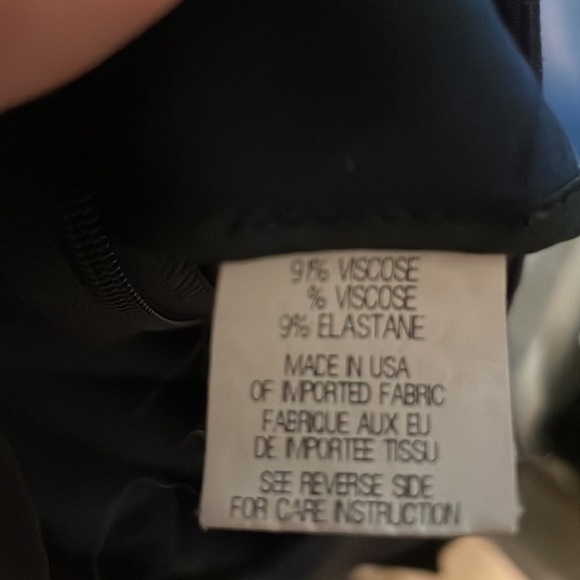 𝅺theory Blue & Purple Side Zipped Ankle Pant w Side Slit on Hem - Picture 6 of 6